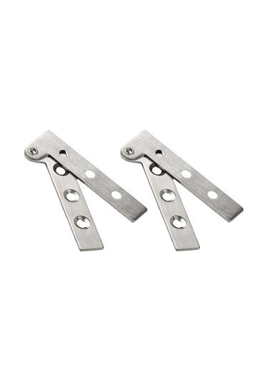 Homyl 2pcs Paslanmaz Çelik Görünmez Katlanır Raf Menteşeleri S