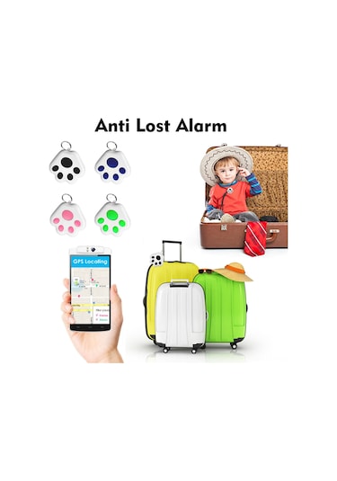 Geeroyoo Mavi Bt 4.0 Akıllı - Anahtar Zinciri, Çocuk/pet Kayıp Engelleme, Telefon Bulucu, Otomatik Fotoğraf Çekimi