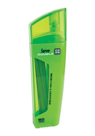 Serve Double 0.5 MM Min + Fosforlu Kalem Yeşil