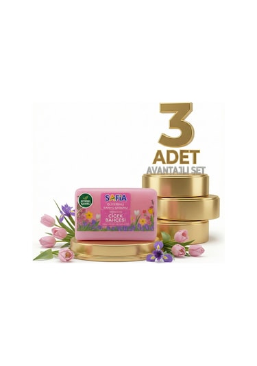 Safia Gliserinli Çiçek Bahcesi Banyo Sabunu 3x150 Gr Gliserin
