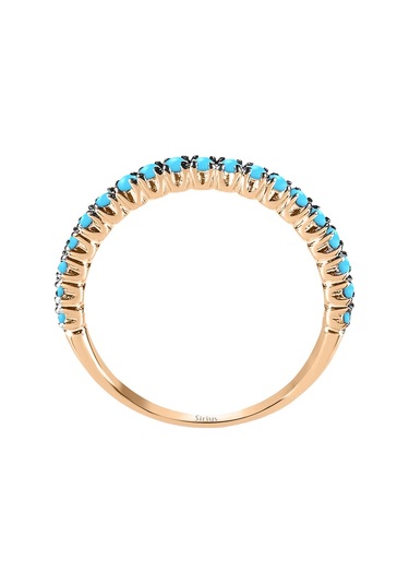 Sirius Turkuaz Taşlı Yarım Tur Yüzük 0804R0390