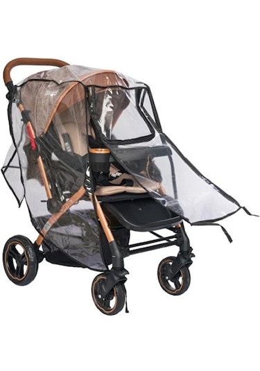 Tommy Baby Fermuarlı Yağmurluk Şeffaf