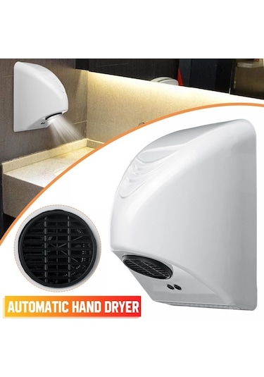 Bloomnest Lebıhmurah Bf1151 800w Otomatik Kızılötesi Sensörlü Ticari El Kurutma Makinesi Ev Otel Banyo- Beyaz