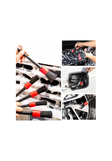 Araç Oto Detaylı Temizlik Fırçası Parlatma Süngeri Seti 8 parça