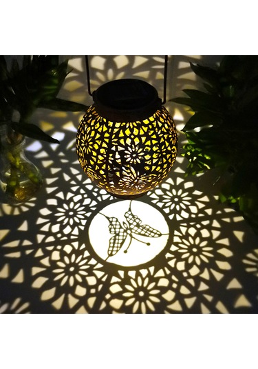 Veranda Çim Küresel İskelet Projeksiyon Lambası Metal L6343-1 Diğer