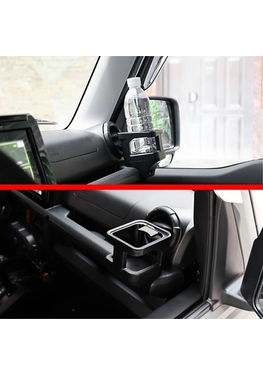 Dashanshop 2019-2025 Suzukı Jimny Jb64/jb74 İçin Siyah Abs Klimalı Bardaklık - Sağlam
