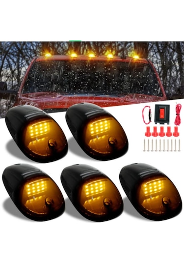 5li Set 12 Ledli Universal Pick Up 4x4 Araç Üstü Park Sis Lambası