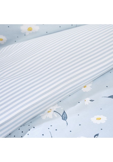 Sarah Anderson Daisy Mint %100 Pamuk Çift Kişilik Nevresim Yastı Mint