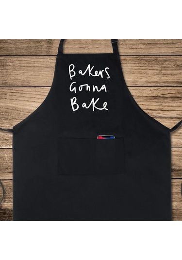 Fastbuy Erkekler Kadınlar İçin 2 Cepli Pamuklu Komik Önlük Barbekü Izgara Ayarı Bakers Gonna Bake Diğer Diğer