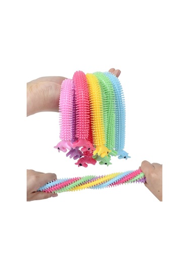 Fidget Oyuncakları Solucan Yılan Erişte Dokulu Duyusal Pcs 10 Adet B Diğer