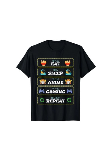 Laoyaoyifu Anime Manga Kawaii Otaku Özel Baskılı T-shirtaçıkerkek Açık