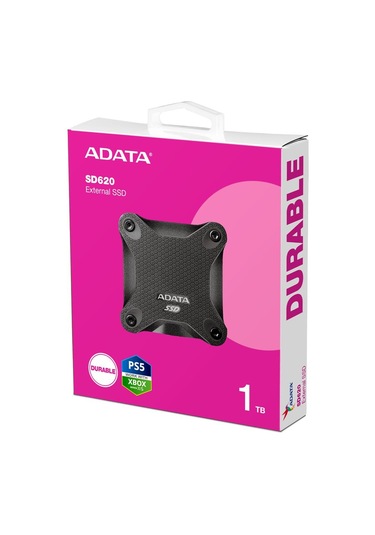 Adata 1tb Sd620 Siyah Taşınabilir Usb 3.2 Gen2 Ssd Harici Disk