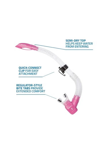 Scubapro Spectra Şnorkel Şeffaf/pembe Pembe