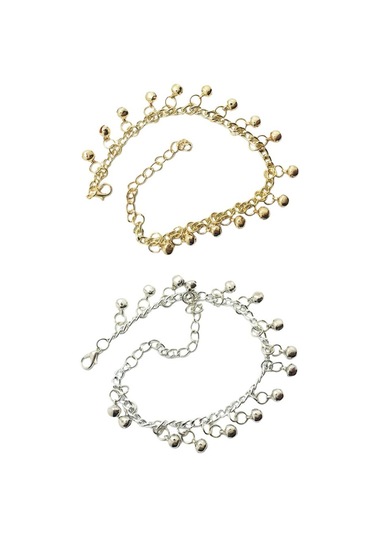 Suntek Jingling Bells Plaj Ayak Giyim Ayarlanabilir Altın Altın