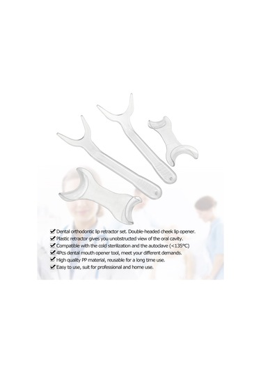 Samdoo Dental Açıcı Seti 4 Parça: T Tipi Ağız Açıcı Ve Dudak-yüz Çene Gerçekleştirici, Profesyonel Diş Hekimi Kullanıma Uygun