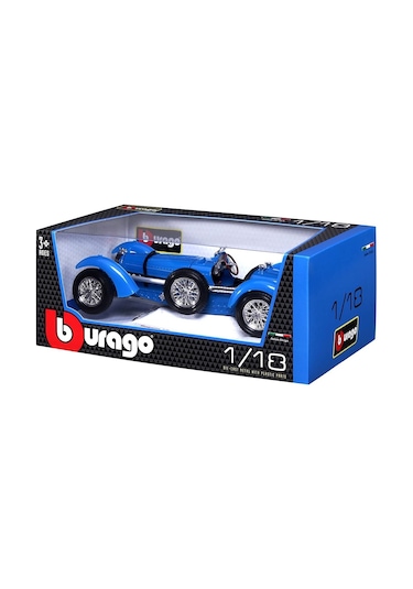 Burago 1:18 Bugatti Type 59 1934 Mavi Model Araba