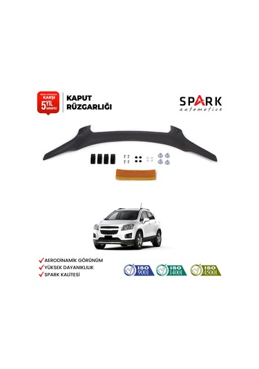 Chevrolet Captiva 2006-2012 Yıl Aralığı Uyumlu Kaput Rüzgarlığı 3mm