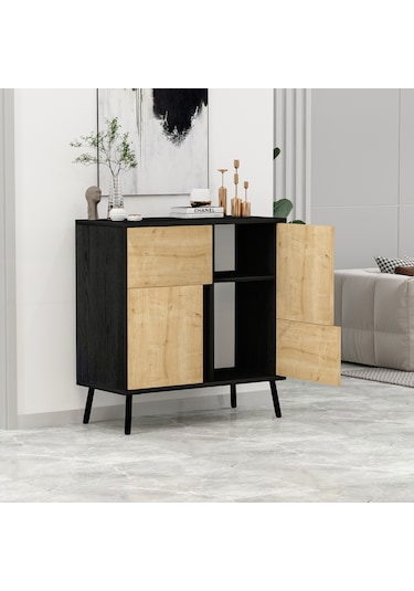 Darien Ç001 Ahşap Siyah/safir Meşe