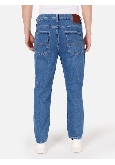 Colins 046 Marco Rahat Normal Kesim Normal Bel Düz Paça Mavi Erkek Pantolon Cl1070582 Cl1070582 Q1.v1 Dn43656 Denim