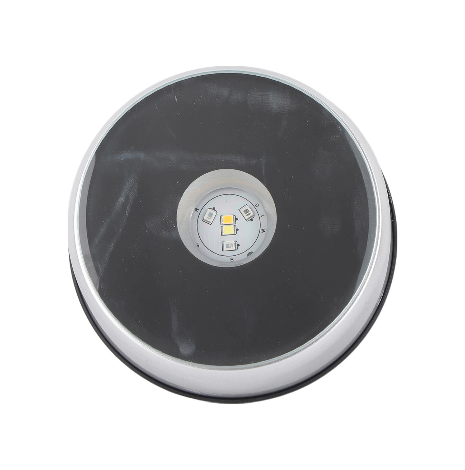 Wezone 7 Renkli Led Döner Kristal Gösterim Tabanı Pil/şarjlı - 10cm Çaplı, Amerikan Standartı Adaptörlü Diğer