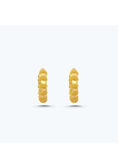 Altınbaş 22 Ayar Altın Halka Küpe Bkp0019-25649 Çok Renkli