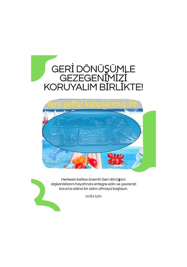 Elf Aqua Gel Su Oyuncak Seti 5 Renk Jel Şişe 6 Kalıp