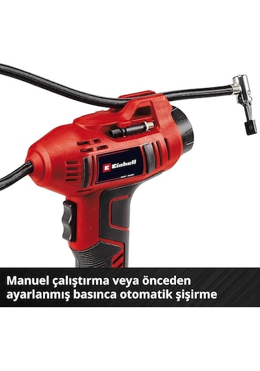 Einhell CE-AP 18+CE-CC 18+2,0 Ah Kit Hava Üfleme & Lastik Şişirme Seti - 2070111