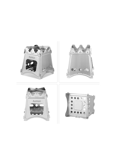 Vkemall Aomiun Ws009m Paslanmaz Çelik Kart Ocak Orta Gümüş