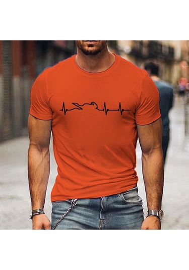 Snapbuy Erkekler İçin Dağ Motosiklet Kalp Atışı Tshirt - Komik Açık Macera T-shirt Kısa Kollu Gömlekfildişi Fildişi