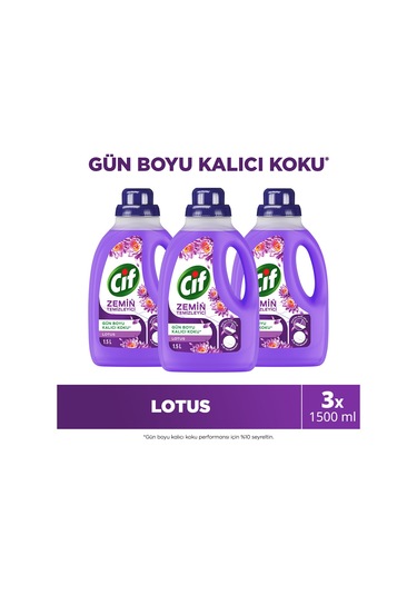 Cif Zemin Temizleyici Lotus 3 x 1500 ML