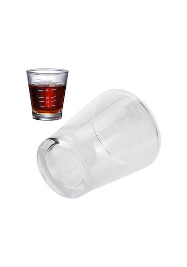 Dofolink Kahve Ölçüm Bardağı, Yüksek Borosilikat Cam, Isı Yalıtımı, Ons Ve Mililitre Ölçekli, Barista Ve Ev Kullanıma Uygun, 80ml Diğer