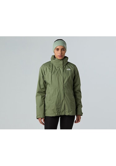 The North Face W Evolve Iı Triclimate Jacket - Eu Kadın Outdoor Montu Nf0a8e02d0ı1 Yeşil Yeşil