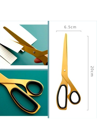 Omeniv Vintage Retro Gold Pirinç Ton Minimal Makas