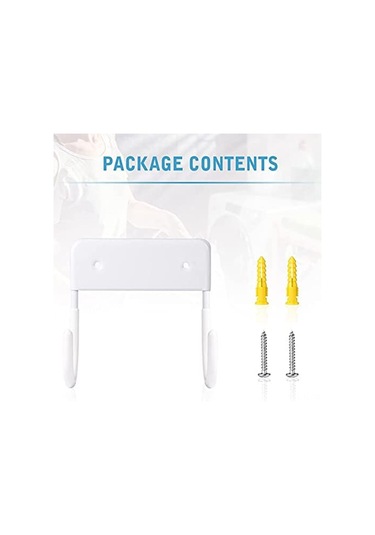 Hombey Metal Duşakabin Ütü Tahtası Askısı - Mat Beyaz 12x11 Cm, Vidalı İçerir Beyaz