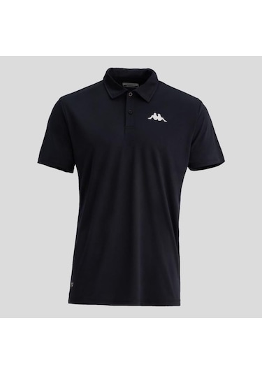 Kappa Kombat Poly Polo Erkek Siyah Regular Fit Polo Yaka Tişört 3