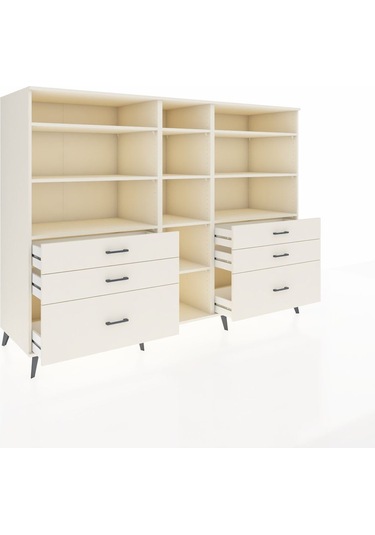 Kronos Dolap 10 Raflı 6 Çekmeceli 220x59x163 Aytaşı-aytaşı Aytaşı-aytaşı