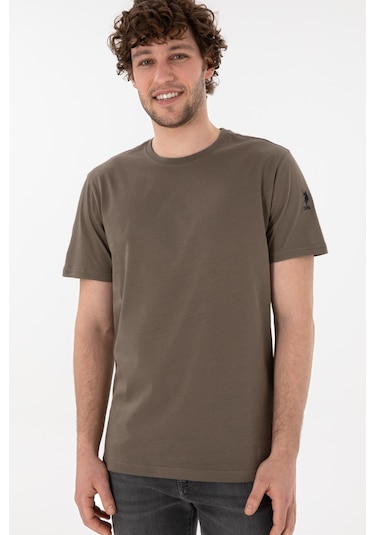U.S. Polo Assn. Erkek Regular Fit Bisiklet Yaka Vizon Basic Tişört 50305985-VR052 U.S. Polo Assn. Erkek Regular Fit Bisiklet Yaka Vizon Basic Tişört 50305985-VR052