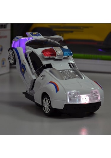 Transformers-robota Dönüşen Işıklı, Sesli, Sensörlü Polis Arabası