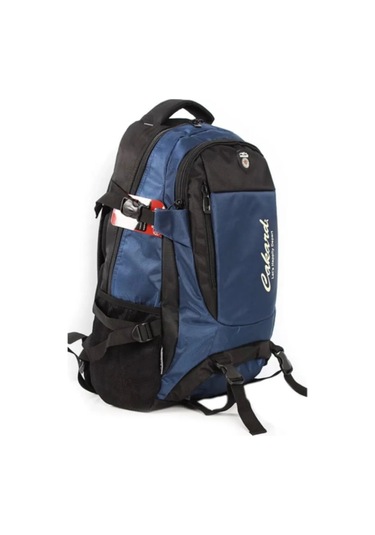 Kaliteli Su Geçirmez Ortopedik Sırt Yolcu Dağcı Spor Kamp Gezi Seyahat Çantası 50 Lt Lacivert