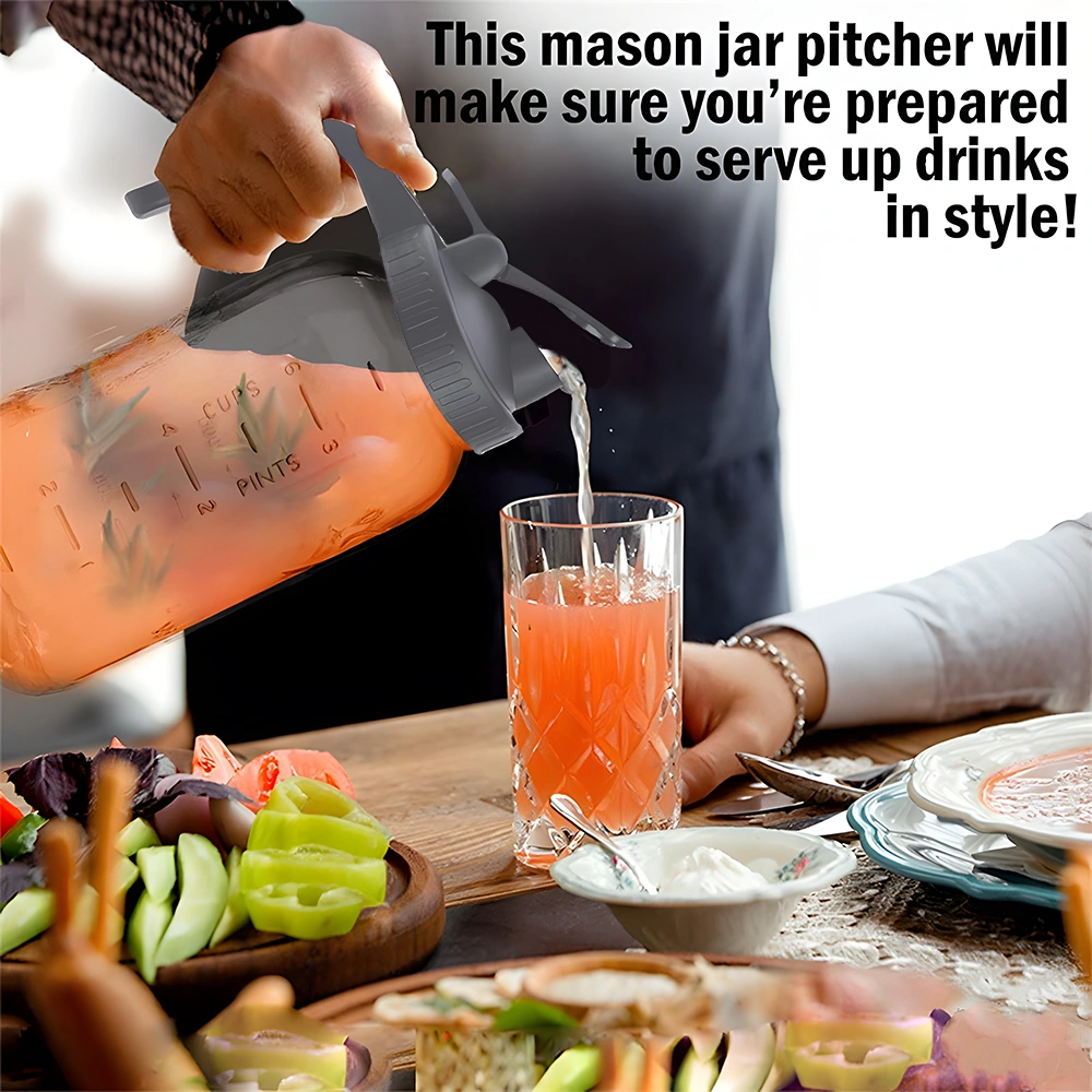 Geeksen 32oz Cam Mason Kavanozu, Eldivenli Kapağı Ve Izgara Filtre İle, Şeffaf Vücut, Ölçü Çizgileri, Soğuk İçecekler İçin Spor Ve Dışarıda Kullanım Gri