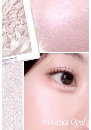 Mikro İnci Tanecikleriyle Yoğun Işıltı Sağlayan Highlighter Clıo Prism Highlighter 04 Grace Opal 04 Grace Opal