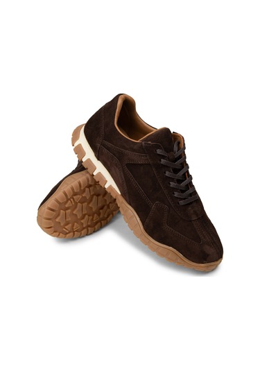 Deery Kadın Hakiki Süet Kahverengi Sneaker Ayakkabı - M5102zkhvc01