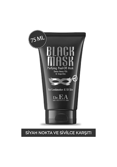 Dr. Ea Siyah Nokta ve Sivilce Karşıtı Soyulabilir Siyah Maske 75 ML