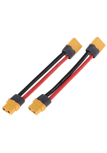 Dolıty 2 Adet Xt60/xt-60 Erkek - Dişi Fiş Uzatma Kablosu Oyuncak