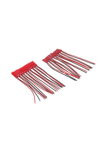 Qingmipy Jst Erkek-dişi Uzantı Kablosu, Silikon Malzeme, 10cm Uzunluk, 20 Awg, 10 Adet Paket