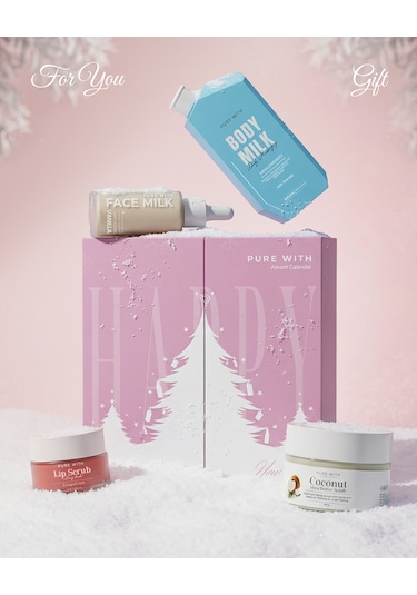 Advent Calendar 2025 Bakım Seti Duş Jeli, Body Milk, Face Milk, Scrub, Dudak Peelingi ,yılbaşı Mango