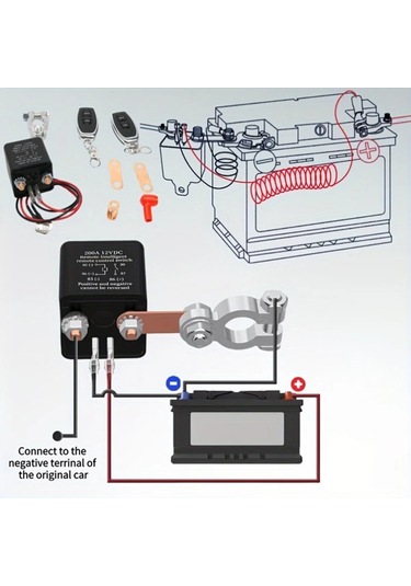 Xuweiwei 12v 200a Uzaktan Akü Kesme Anahtarı 2 Kumanda Ağır Hizmet Tipi Sku 200a 12vdc Araç Hırsızlığına Karşı