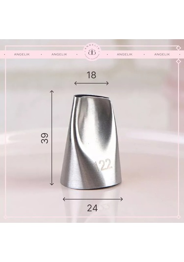 Angelik Pastacılık Ucu: Kavisli Güller Yapay Yapraklı Pastacılık Ucu, Özel Olarak Tasarlanmış Tek Parça Kalıptır Ve Ku Bej