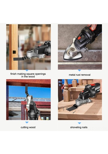 Mufunye Açılı Taşlama Dönüşüm Seti: Ahşap Kesme, Parlatma, Delik Açma, Pas Temizleme Ve Duvar Zımparalama İçin Çok Fonksiyonlu