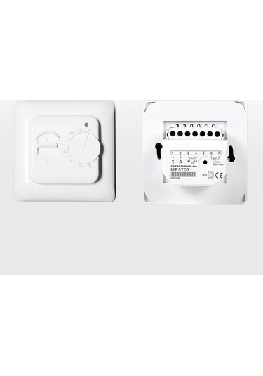 Pazly 230v Mekanik Termostat Manuel Zemin Isıtma Kontrol Cihazı Harici Sensör 5-40 C 3a